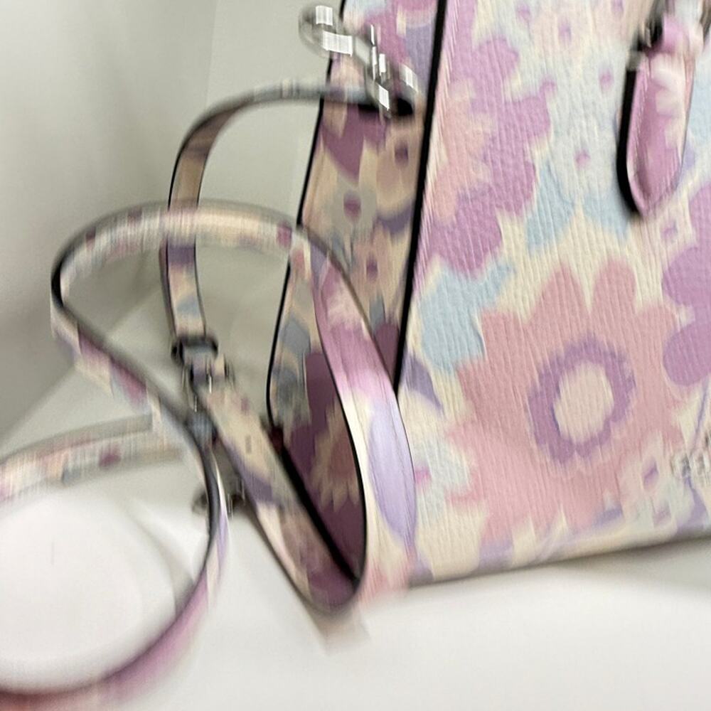 Coach CBM08 Maggie Small Tote Bag With Floral Print - Picture 2 of 7